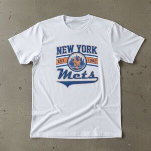 New York Mets Vintage Baseball Graphic T-Shirt – Retro Sports Fan Tee